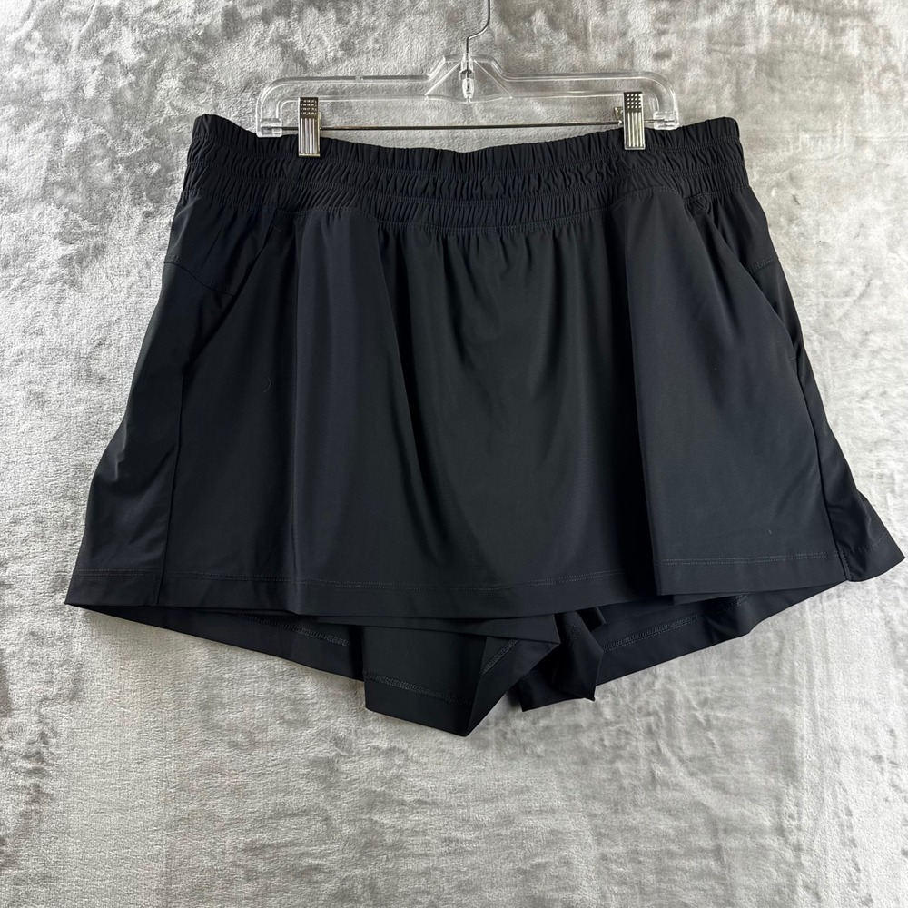 Old Navy SleekTech Go-Dry Skort Womens XL Black Athletic Running Skirt (1930)